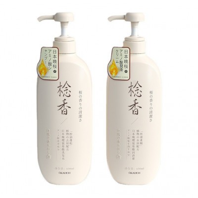念香日本晚樱氨基酸持久留香控油柔顺洗发水沐浴露护发素套装批发图4