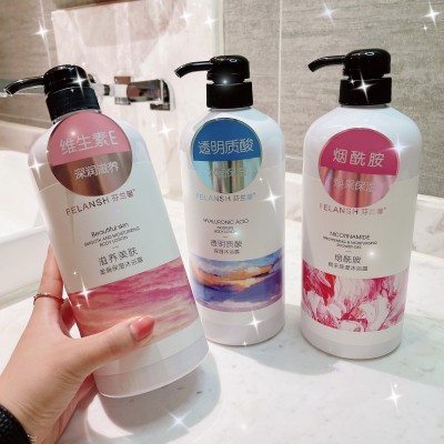 1L装大容量烟酰胺沐浴露持久保湿家庭日用清爽滋润沐浴乳一件代发图2
