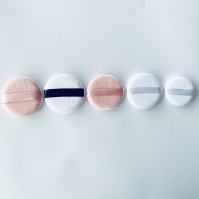 超柔水晶绒黑色短毛散粉蜜粉专用气垫海绵小号圆形干粉定妆 散粉扑图4