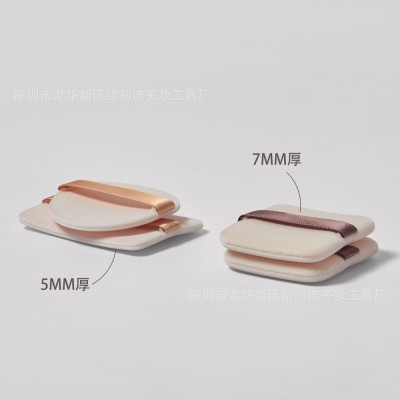 双面植绒粉扑解救闲置粉饼薄款粉扑便携方便柔焦妆效圆方粉饼适用图4