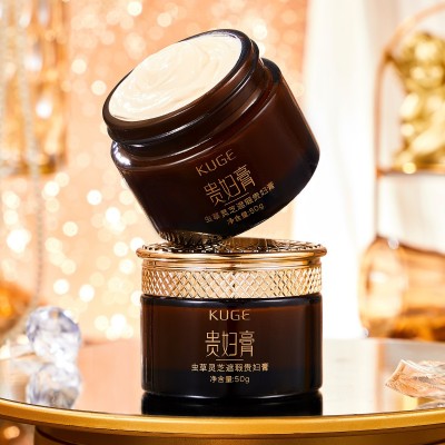 酷格虫草灵芝遮瑕贵妇膏滋润保湿提亮紧致面霜抖音快手网红爆款图3