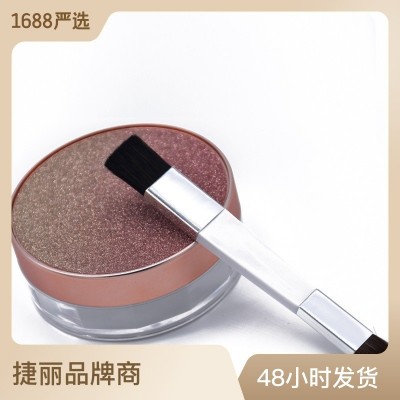便携双头化妆刷 马毛眼影 纤维修容刷彩妆工具图2
