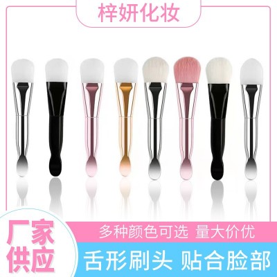 美容专用软毛刷双头 挖勺面膜碗调膜棒套装 面膜刷子批发美容工具图2