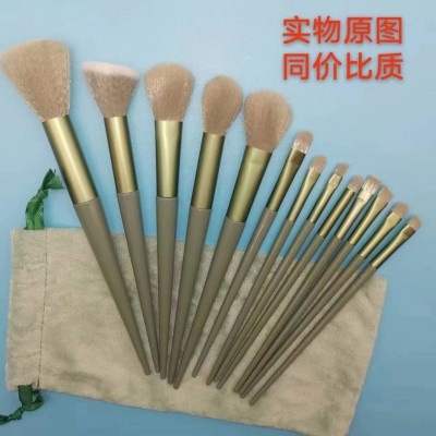厂家直批中端质量13支眼影刷粉底软毛套刷美妆工具同价可对比图2