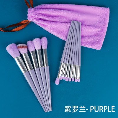 13支绿云四季青抹茶绿化妆刷套装眼影刷腮红刷粉底刷眼线刷套装图2