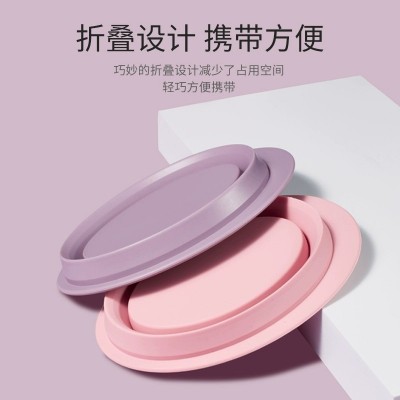 折叠硅胶洗刷碗化妆刷洗刷板美妆工具清洗器粉扑美妆蛋洗刷垫