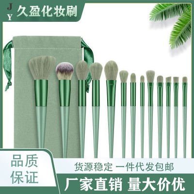 13支四季青化妆刷套装布袋便携式软毛腮红刷眼影刷专业化妆工具图4