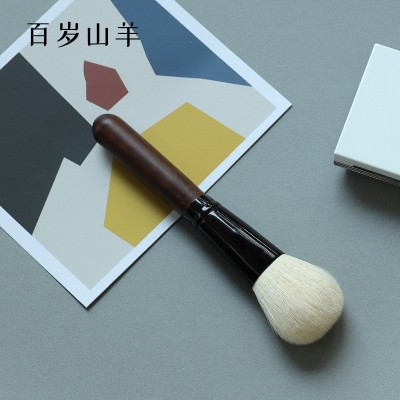绿檀山羊毛散粉刷软毛大号单支动物毛腮红化妆刷沧州厂家一件代发图3