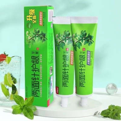 正品国货中药牙膏200G/105G健齿护龈清新薄荷味助清新口气家庭装图4