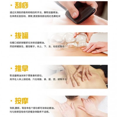 定制姜艾按摩复方精油贴牌复方精油批美容院定做oem发热老姜精油图3