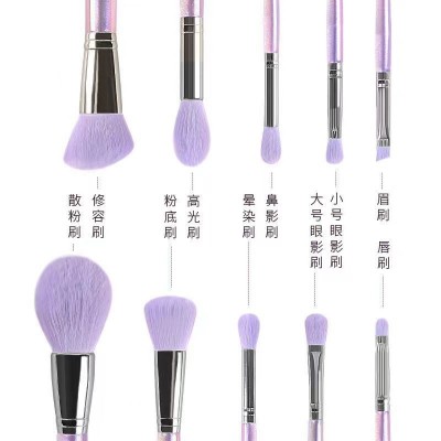 新款10支软毛散粉刷化妆刷套刷眼影刷彩妆刷全套初学者美妆工具图3