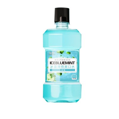 现货男女冰蓝薄荷漱口水250ml 零酒精除口臭清新口气去牙渍漱口水图4