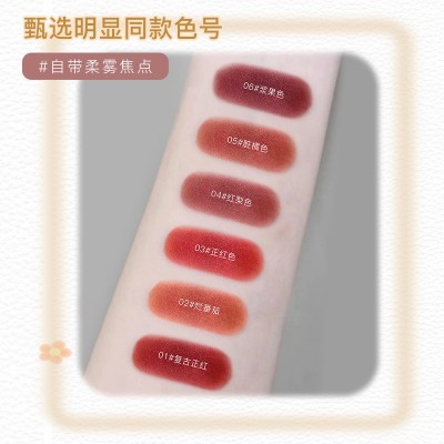 小羊皮口红滋润保湿哑光丝绒唇膏显白细跟口红不粘杯不掉色批发图4