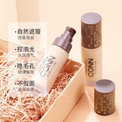 CONN心动美肌粉底液轻薄遮瑕控油防水持久自然裸妆粉底液网红同款图2
