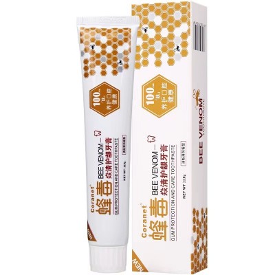 抖音蜂毒炎清护龈牙膏亮白去黄去口臭牙膏110g清新口气一 件代发图5