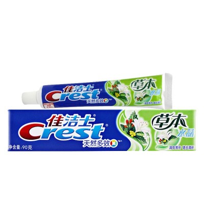 90g佳洁士牙膏草本水晶强根固齿天然盐白清洁口腔现货批发图5