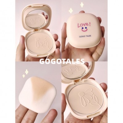 gogotales戈戈舞微笑粉饼 防水控油防汗遮瑕定妆粉干皮油不易脱妆图3