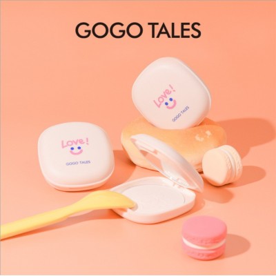 gogotales戈戈舞微笑粉饼 防水控油防汗遮瑕定妆粉干皮油不易脱妆