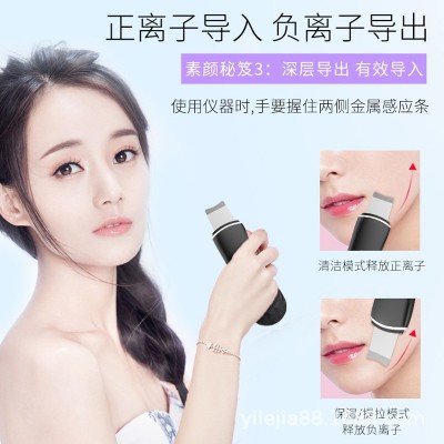 厂家新款 铲皮机超声波美容仪器导入离子去黑头洁面仪毛孔清洁器图4