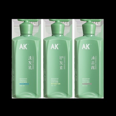 AK可可香氛控油去屑柔顺蓬松洗发乳护发素沐浴露600ml可代发批发图5