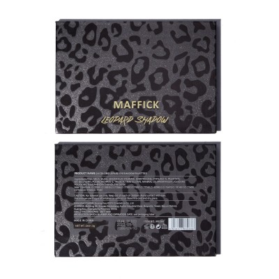 跨境爆款MAFFICK 24色豹纹眼影调色盘变色龙珠光哑光妆效持久图4
