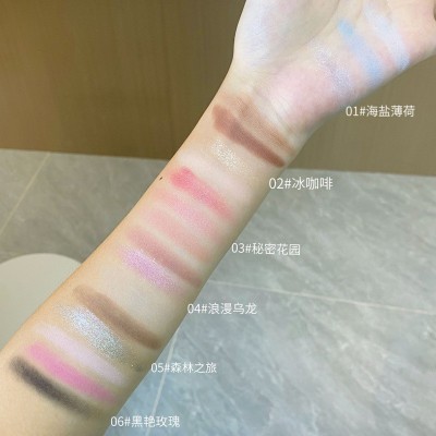 HERORANGE18色眼影盘多色提亮立体珠光显色夏日多巴胺彩妆一体盘~图3