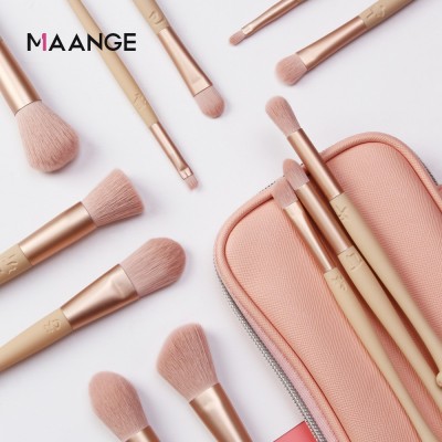 厂家直销MAANGE 粉色升级版新款12支十二生肖化妆套刷带收纳包图3