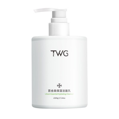 TWG百合高保湿洁面乳500g洁面泡泡补水保湿深层清洁洗面奶图4