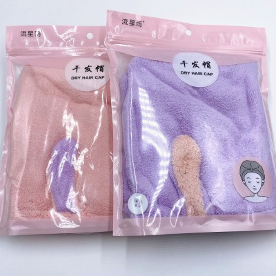 韩款兔耳朵卡通干发帽女吸水可爱干发巾速干成人长发加厚擦头巾图2
