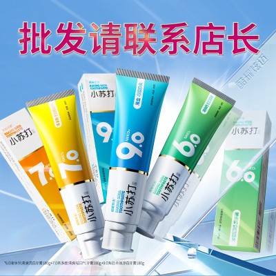 小苏打牙膏密泡双重薄荷味牙膏清新口气酷耀炫迈去黄去渍加工批发图2