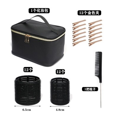 化妆包刘海卷发筒批发 自粘头顶蓬松发卷 卷发器 空心卷批发图4