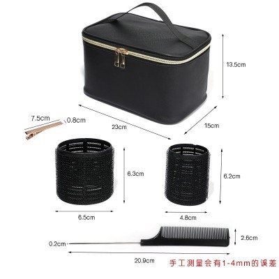 化妆包刘海卷发筒批发 自粘头顶蓬松发卷 卷发器 空心卷批发图5