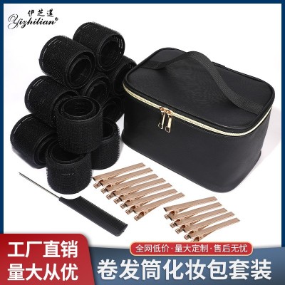 化妆包刘海卷发筒批发 自粘头顶蓬松发卷 卷发器 空心卷批发图2