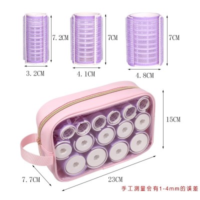 大中小套装刘海蓬松卷 蓬松发根卷内彩尼龙空气卷发筒卷发器批发图4
