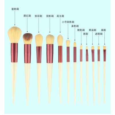 抹茶绿 13支化妆刷 四季青高光刷毛超软化妆套刷腮刷红散粉修容刷图2