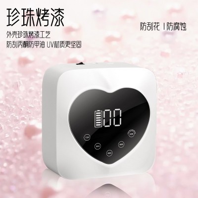 X20钻石新款无线美甲光疗灯 可充电式美甲灯锂电池蓄电美甲光疗机图2