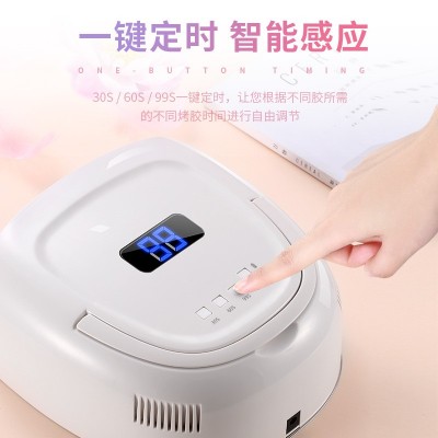 新款美甲灯60w美甲机s20无线充电美甲光疗灯光疗机led美甲烘干机图2