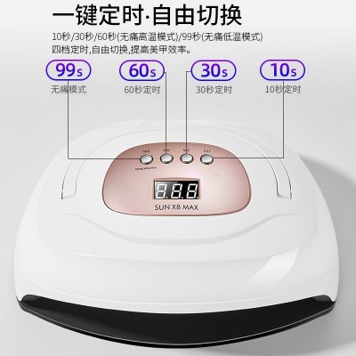 跨境专供 150W双光源UV美甲灯57灯珠LED速干双手大空间工具光疗机图3