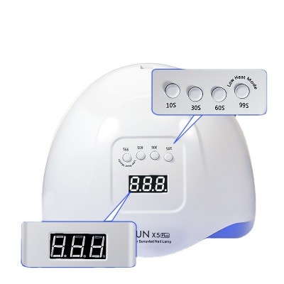 美甲灯120w大功率光疗机速干无痛不黑手led/uv双光源美甲工具店用图4