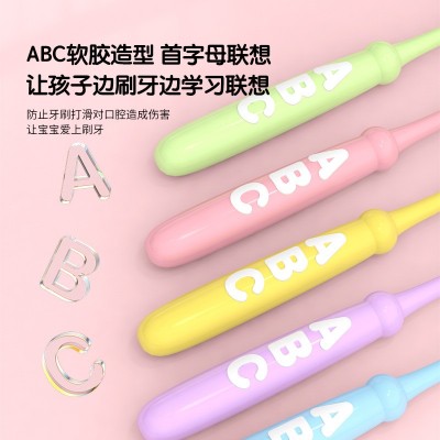 批发儿童牙刷软毛 卡通护龈除垢防蛀家用6-12岁宝宝收纳十支桶装图3