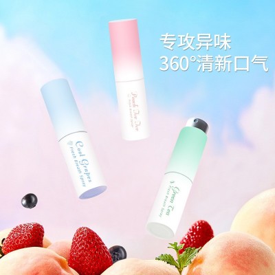 正品益生菌口腔喷雾薄荷清新口气持久去口臭便携式旋转口喷清新剂图3