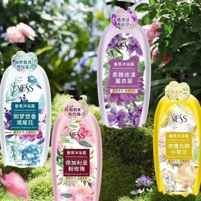 VESS/薇依诗香水沐浴露1000ml补水滋润紫罗兰玫瑰兰花雏菊