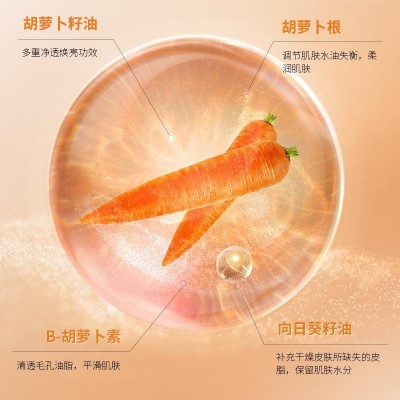 梦希蓝复合胡萝卜泡泡面膜清洁面部肌肤涂抹式面膜厂家批发图3