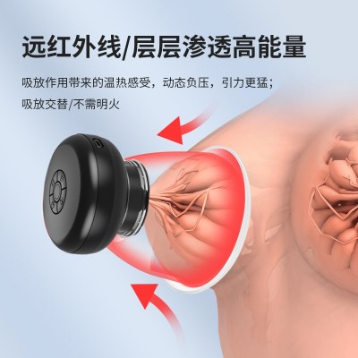 按摩电动负压揉捏全身无线豐胸红外经络充电按摩仪图3