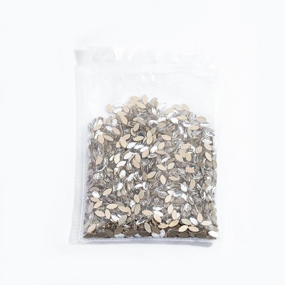 批发1440颗美甲白色平底异形钻大小号迷你水滴爱心正方透明钻饰品图5