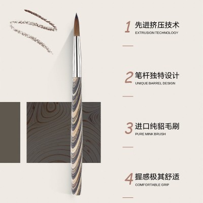 工厂美甲笔批发日式纹路木杆貂毛水晶笔美甲工具美甲刷现货图2
