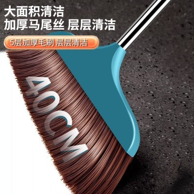 加大号扫把单个家用扫地笤帚软毛加厚扫帚组合不粘头发长柄不弯腰图3