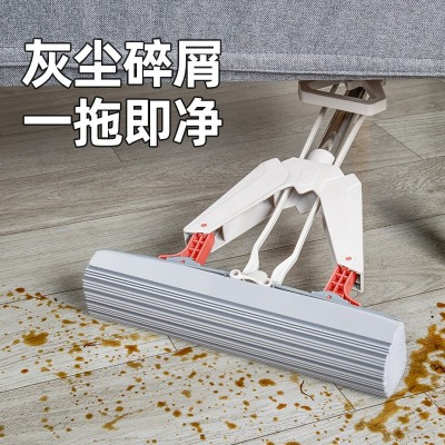 胶棉拖把免手洗拖地胶棉拖家用吸水拖海绵拖把头挤水地拖 布拖胶拖图4