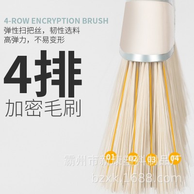 厂家直销博丽雅不锈钢杆扫把簸箕套装组合扫帚扫把垃圾铲套装组合图3