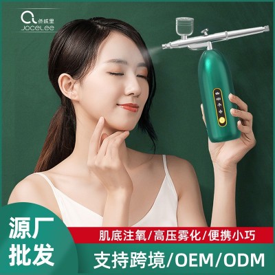 新款手持注氧仪家用面部精华导入美容院高压补水喷雾注氧仪批发图5